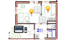 Управление рольставнями (шторы, жалюзи) и светом в 2х комнатной квартире